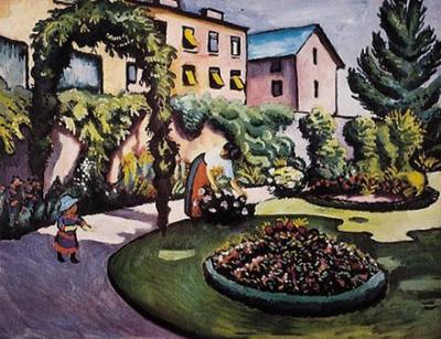 Gartenbild (1911) art print by August Macke