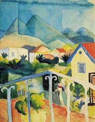 St. Germain bei Tunis art print by August Macke