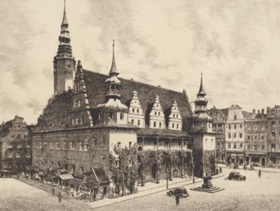 Brieg, Rathaus art print by Bruck