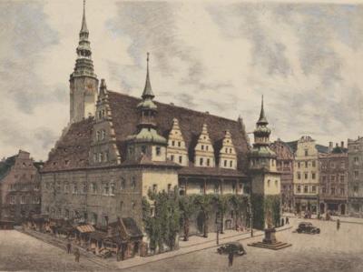 Brieg, Rathaus art print by Bruck