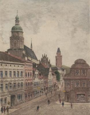 Cottbus, Markt art print by Bruck