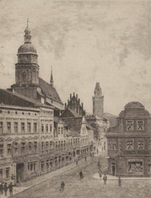 Cottbus, Markt art print by Bruck