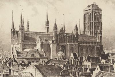 Danzig, St. Marienturm, rechts art print by Bruck