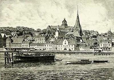 Flensburg, Gesamtansicht art print by Bruck