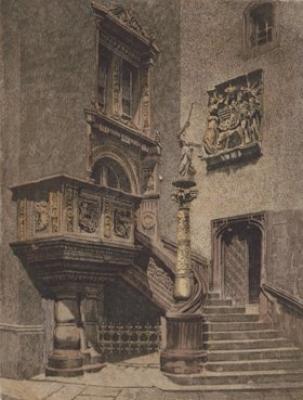 G�rlitz, Rathaustreppe art print by Bruck