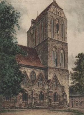G�strow, Dom (hoch) art print by Bruck