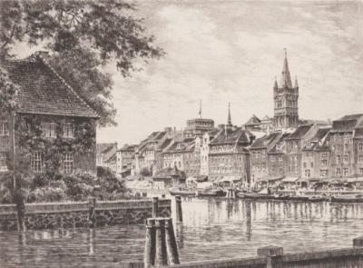 K�nigsberg, Fischmarkt art print by Bruck