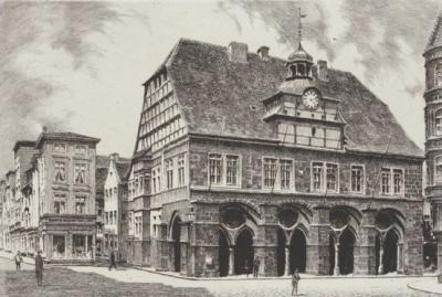 Minden, Rathaus art print by Bruck
