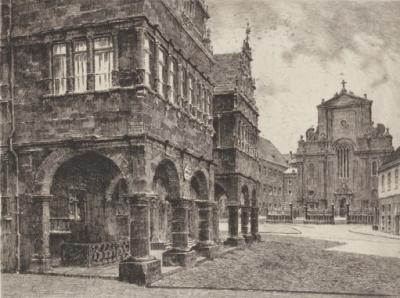 Paderborn, Jesuitenkirche art print by Bruck