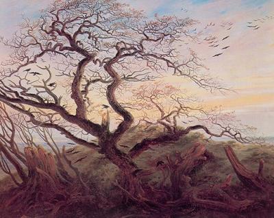 Rabenbaum art print by Caspar David Friedrich