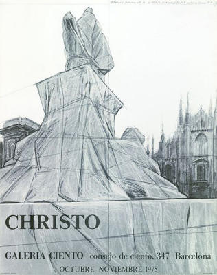 Mailand, Vittorio Emanuele, Ciento (1975) art print by Christo
