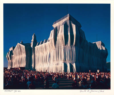 Reichstag Mappe I, 18 Uhr, signiert, num. art print by Christo