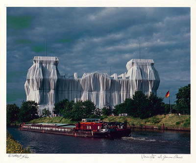 Reichstag Mappe II, Nordfassade+Spree, sign, num art print by Christo