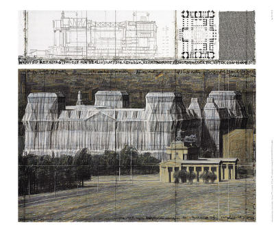Reichstag VI art print by Christo