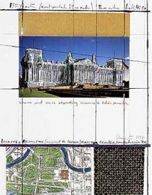Reichstag XIII, hand-signed art print by Christo