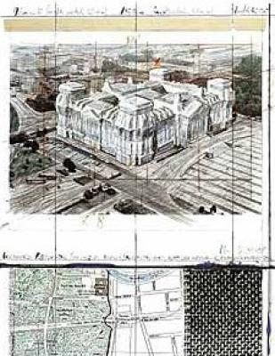 Reichstag XIX, hand-signed art print by Christo