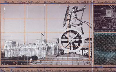 Reichstag XVI, hand-signed art print by Christo