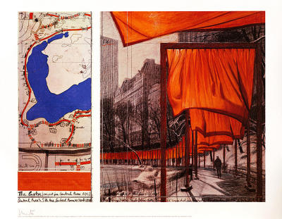 The Gates XXIII, hand-signed, auf Anfrage art print by Christo