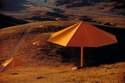 Umbrellas Yellow (1984-1991) art print by Christo