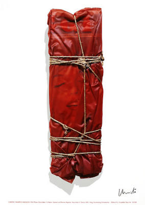 Wrapped Magazine, signiert art print by Christo