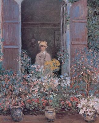 Camille at the Window art print by Claude Monet