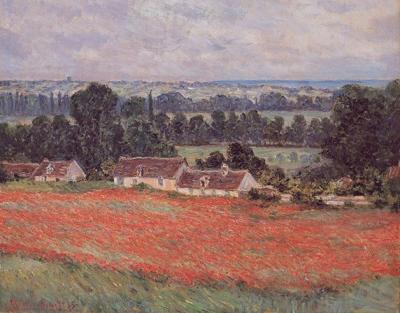 Field of Poppies Giverny art print by Claude Monet