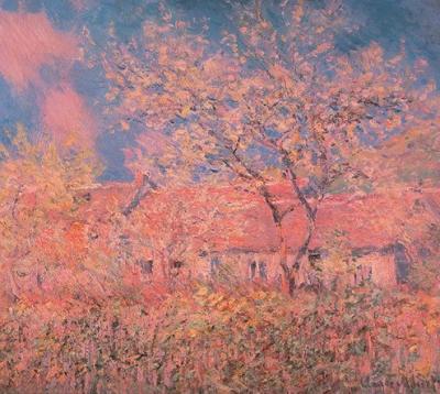 Fr�hling in Giverny art print by Claude Monet