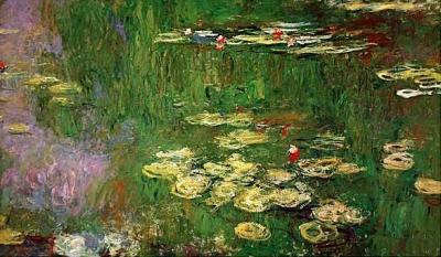 Nympheas (Right Panel) art print by Claude Monet
