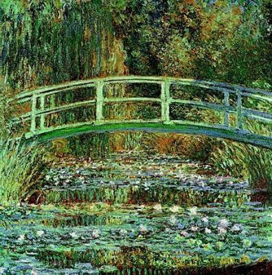 Seerosen & Japanische Br�cke art print by Claude Monet