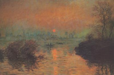 Sonnenuntergang art print by Claude Monet