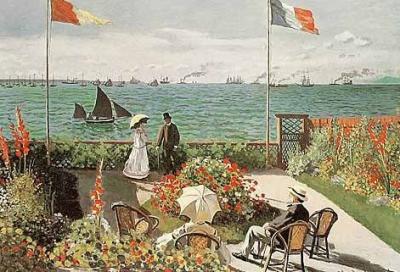 Terrazza sul mare a Saint-Adresse, 1867 art print by Claude Monet
