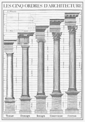 Les cinq ordres d'architecture art print by Claude Perrault