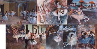 T�nzerinnen 8 Motive art print by Edgar Degas