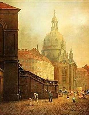 Frauenkirche zu Dresden art print by Eduard G�rtner