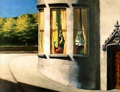August in the city art print by Edward Hopper