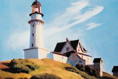 Lighthouse at two Lights art print by Edward Hopper
