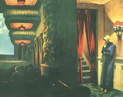 New York Movie (1939) art print by Edward Hopper