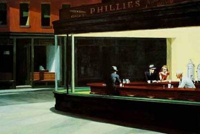 Nighthawks (1942) art print by Edward Hopper