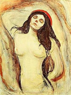 Madonna art print by Edward Munch