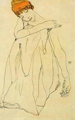 Die T�nzerin, 1913 art print by Egon Schiele