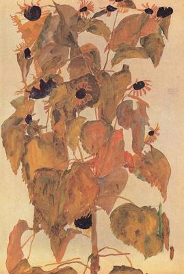 Sonnenblumen art print by Egon Schiele