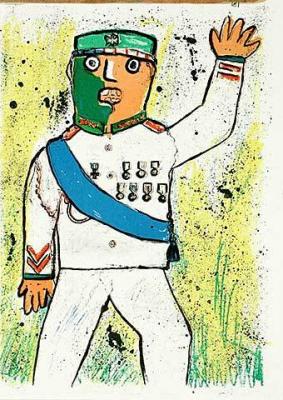 161 (One Cent Life) art print by Enrico Baj