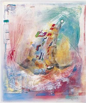 Fr�hlicher Durchblick art print by Ernst-Peter Rade