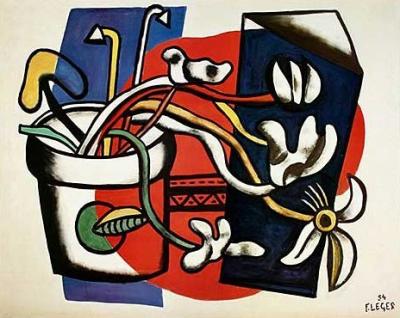 Flowers in a Vase art print by Fernand Leger