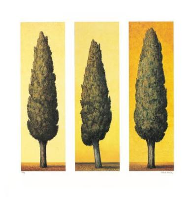 Zypressen Gelb (1998) art print by Folkert Rasch