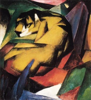Der Tiger art print by Franz Marc