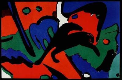 The Blue Rider art print by Franz Marc