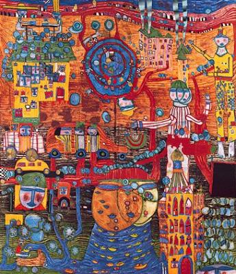 30-Tage Fax-Bild art print by Friedensreich Hundertwasser