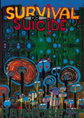Rainforest art print by Friedensreich Hundertwasser