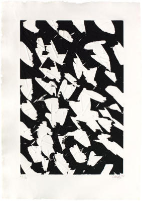 Pr�gung Schwarz I art print by G�nther Uecker